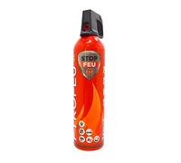 Pyrofeu 4305-6 - Extintor de espuma 750 gramos Stop Feu botella metálica roja | Espuma apagafuegos AFFF de acción rápida para pequeños incendios en el hogar, coche, oficina, barcos, caravanas