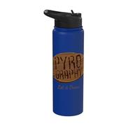 Pyrography Let It Burn I Ardiendo el Palo Ardiente Artista Stainless Steel Insulated Water Bottle