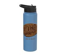 Pyrography Let It Burn I Ardiendo el Palo Ardiente Artista Stainless Steel Insulated Water Bottle