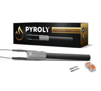 PYROLY - Bujía de cerámica de encendido para estufa de pellets compatible con EDILKAMIN/PALAZZETTI/Hierro fundido -FLAMME/RAVELLI/TRESCO (111/78 mm - Ø11,55 mm - 300 W - liso) de alta calidad con