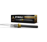 PYROLY - Bujía de cerámica de encendido para estufa de pellets compatible con JOLLY MEC/SKIA/EXTRAFLAME/BESTOVE/DEVILLE/HAAS+SOHN - Tuerca 3/8-300W - Alta calidad con conectores