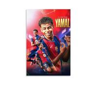 PYROSUN Lamine Yamal - Póster en lienzo, pintura al óleo, pintura al óleo para el hogar, álbum de música, decoración de celebridades, arte decorativo clásico para pared, estilo sin marco, 1912 x 18