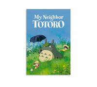 PYROSUN Póster de My Neighbor Totoro, pintura al óleo para pared, álbum de música decorativo para el hogar, pintura decorativa de celebridades, arte decorativo clásico para pared, estilo sin marco, 30
