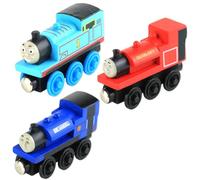 PyrrlicToy 3 pcs Coches Juguete de, Mini Figuras Set de Tren de Juguete, Modelo de Coche de Vehículos, Tren Creativos Juguetes Educativos y Thomas Juguetes Regalo para Niños 14+ Años