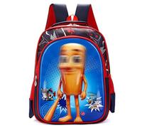 PyrrlicToy Itlian brain Mochilas Escolares Tuntuntun 3D Estampado Mochila Infantil Impermeable Gran Capacidad Ajustables Mochila Regalos para la Escuela y los Viajes (Multicolor,30x16x38cm)