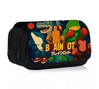 PyrrlicToy Juego de Bolsas de Lápices Italian Brain, Bolsas de Lápices de Dibujos Animados para Las Niñas Italian Brain,Los Niños de Anime Juego de Lápice