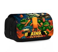 PyrrlicToy Juego de Bolsas de Lápices Italian Brain, Bolsas de Lápices de Dibujos Animados para Las Niñas Italian Brain,Los Niños de Anime Juego de Lápice