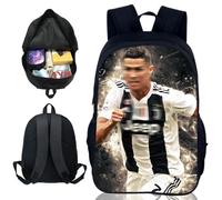 PyrrlicToy Mochilas de Estrellas de Fútbol,Bolsos de ídolos de Fútbol,Mochilas Infantiles CR-7,Mochilas de Viaje Multifuncionales Estrellas de Fútbols Adecuadas para Fanáticos y Chicos de Fútbols