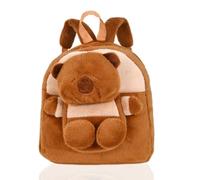 PyrrlicToy Oso Plush Mochila,Cartoon Backpack Kids,Cartoon Plush Bookbag, Mochila escolar de dibujos animados para niños（29×29×10cm）