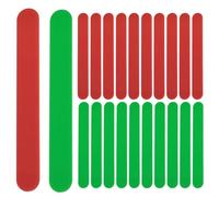 PYRUVAE 20 Piezas Depresor Lingual de Plástico, Depresores De Lengua, Entrenador De Músculos De Lengua Portátil De Plástico Para Niños, Depresores para Uso Médico Estético Profesional (Rojo + Verde)