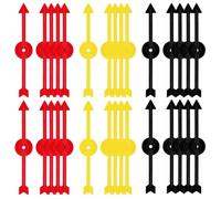 PYRUVAE 30 Piezas Flecha de Spinner de Juego de Plástico 10.6 cm, Punteros para Juegos de Mesa, Accesorios para Ruleta de Probabilidad, Ideal para Escuela y Manualidades DIY (3 Colores)