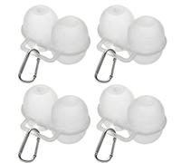 PYRUVAE 4 Piezas Huevera, portahuevos de plástico, hueveras, portahuevos para refrigerador, con mosquetón, portahuevos portátil, para exteriores, picnic, cocina, refrigerador