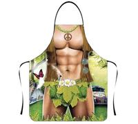 PYRUVAE Divertido delantal de chef, Delantal sexy de cocina para barbacoa, divertido delantal de cocina, delantal de cocina, delantal con diseño de delantal de cocina para hombres o amigos (3)