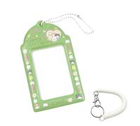 PYRUVAE Marco de Fotos Lindo Estilo KPOP Llavero con cuerda de resorte Funda de Tarjeta de PC Transparente Protección Creativa para Tarjeta de Bus y de Estudiante Portafotos