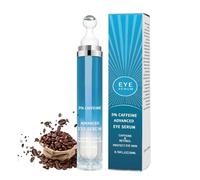 PYRUVAE Serum Contorno de Ojos con Cafeína y Aplicador Roll-on para Bolsas y Ojeras, Tratamiento Antiarrugas de Efecto Inmediato, Hidratante para Mujer y Hombre, Cuidado de la Mirada, 20ml
