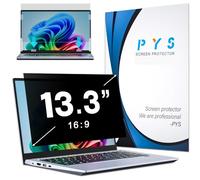 PYS Filtro de privacidad 13,3 pulgadas 16:9 - Protector de pantalla antirreflejo, película antiluz azul, compatible con HP/Dell/Acer/Lenovo/Thinkpad/Samsung/ASUS