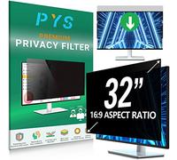 PYS Pantalla de privacidad de 32 pulgadas para monitor de computadora de pantalla ancha 16:9, protector de filtro de pantalla fácil de quitar, antirreflejos y luz azul, película protectora