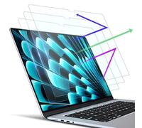 PYS [Paquete de 3] Protector de pantalla antiluz azul para MacBook Air de 13.6 pulgadas (2025/2024/2022, M4/M3/M2, chip A3240 A3113 A2681), película antirreflejos mate, antiarañazos, antihuellas, sin
