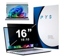 PYS Protector de privacidad para portátil de 16 pulgadas, antiespía, luz azul, antirreflejos, 16:10, filtro de pantalla extraíble, filtro de privacidad