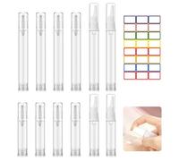 PYSEOSISE Dispensador de Crema Vacío, 12 Piezas Dispensadores Vacíos sin Aire, 10 ml 15 ml Pequeñas Dispensador de Loción para Viaje Cosmética Loción Champú Crema y Uso Diario