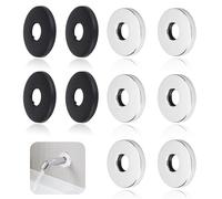 PYSEOSISE Roseta de Acero Inoxidable, 10 Piezas Rosetas de Cubierta para Tuberías, Roseta Ø 25 mm para Grifería Embellecedor de Tuberías Decorativo para Ducha Lavabo y Tuberías