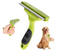 PYserne Cepillo para perros de pelo largo, cepillo para perros con botón de autolimpieza para perros y gatos, elimina la capa interna, cepillo autolimpiante, cepillo de masaje para el cuidado del pelo