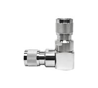 PYSyansu 1 Conector Coaxial Macho HN de ángulo Recto, Adaptador HN Macho a Macho de 90° for LAN inalámbrica, radios y Antenas