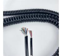 PYSyansu Cable telescópico blindado en espiral de resorte, 0,15mm cuadrados, resistente a altas temperaturas, estirable y retráctil, 1 Uds.(Stretch 3meter 25C)