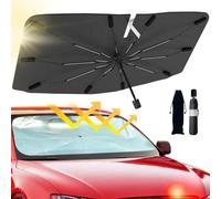 PYSyansu Parasol Coche Delantero Plegable para Model X Model S 2016-2019 Parasol Ventana Delantera Coche Fácil De Guardar y Usar