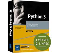 Python 3: Coffret en 2 volumes : Analyse de données pour la Data Science (COFFRET EXPERT)