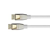 Python - Cable DisplayPort 2.0 (3 m, 54 Gb/s, UHBR 13.5-4K @ 240 Hz/8K @ 60 Hz, conductor de cobre, trenzado de nailon, color blanco