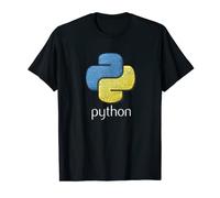 Python Coder Camiseta Programador Programador Desarrolladores Hombre Mujer Unisex niños Manga Corta T-Shirt Negro Talla S