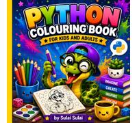 Python Colouring Book for Kids and Adults: Funny Snake Coloring Pages for Kids and Adults | Cute Cartoon Python Designs, Easy & Relaxing Coloring Activities