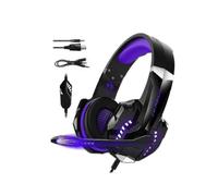 Python Fly G9000pro Gaming Headset with Noise Isolating 120-degree Adjustable Mic 40mm Driver Unit Wide Compatibility Purple