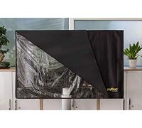 PYTHON Funda Protectora para TV de 58 a 60 Pulgadas, Resistente a la Intemperie, para TV y Monitor, para Interiores y Exteriores, 140 x 89 cm, Color Negro