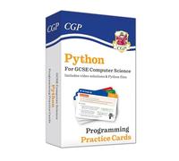 New Python Programming Practice Cards for GCSE Computer Science with Python Files & Videos (GCSE Python for Computer Science)