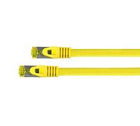 Python Series Ethernet LAN Cable de interconexión con Manguito Protector RNS y Nailon Trenzado Amarillo Amarillo 5 m