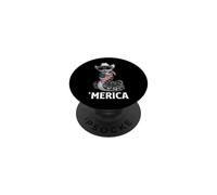 Python Snake Bandera Americana Bandana Sombrero Cowboy Gafas de Sol PopSockets PopGrip Adhesivo