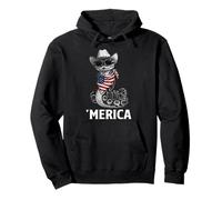 Python Snake Bandera Americana Bandana Sombrero Cowboy Gafas de Sol Sudadera con Capucha