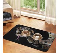 Python Snake,Waterproof Pet Feeding Mat,PU Leather Placemats for Cat Dog Water Bowl,Food Mats,30x45cm