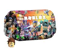 PYTRARTY Estuche Robllox, Rob-lox Estuche, Estuches de Gran Capacidad, Estuches para artículos de papelería, Turquesa, Popular