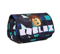 PYTRARTY Robllox Estuche de Dibujos Animados,Estuche Rob-lox,Estuches Rob-lox de Gran Capacidad,Estuches Robllox para papelería,Pencil Case, Turquesa, Popular