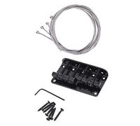 Pyugxab 1 juego de 4 cuerdas estilo vintage puente rígido para bajo y 4 cuerdas de bajo de acero inoxidable