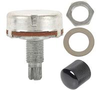 Pyugxab 1 perilla de control de tono de volumen de guitarra eléctrica negra y 1 potenciómetro de volumen A500K OHM para guitarra