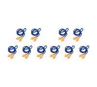 Pyugxab 10 Unids Auténtico Silicona Suave con Cordón Tapones para los Oídos Reducción de Ruido Tapones para los Oídos del Árbol de Navidad Orejeras Protectoras