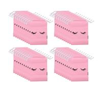 Pyugxab 100 Piezas Bolsas de Cuidado Posterior de Pestañas Bolsas de Maquillaje de Plástico de Maquillaje Cosmético Viaje con Cordón Rosa,M