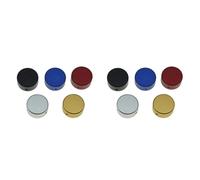 Pyugxab 10X Efecto de Guitarra de Metal Pedal Pedal Toppers Efecto Pie Clavo Tapa Pedal de Aluminio Tapa de ProteccióN con