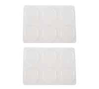 Pyugxab 12 piezas Snare Drum Mute Pad Tambor amortiguador Gel Pads Snare Tambor Silenciador Silenciador Transparente Accesorios para Instrumentos de Percusión (Transparente)