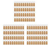 Pyugxab 120 Piezas Rectángulo En de Madera DIY Llaveros de Madera Etiquetas