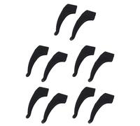 Pyugxab 15 Pares de de Oido Soportes Anti-Deslizante de Silicona de Gafas - Negro